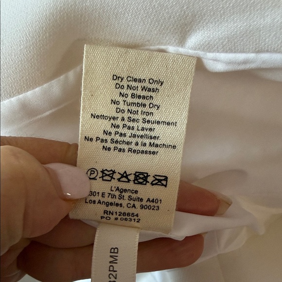 L'AGENCE Ivory Double-Breasted Blazer NWT SIZE 2 - Picture 11 of 12